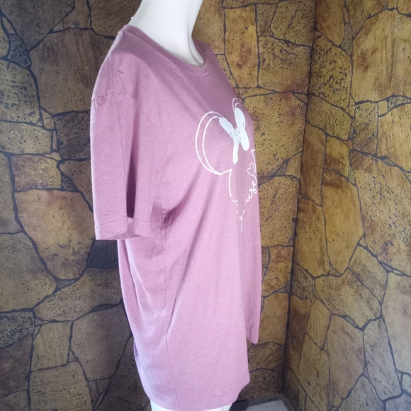 Bella Canvas Dusty Rose Disney Mommy Mouse Tee - Picture 3 of 4